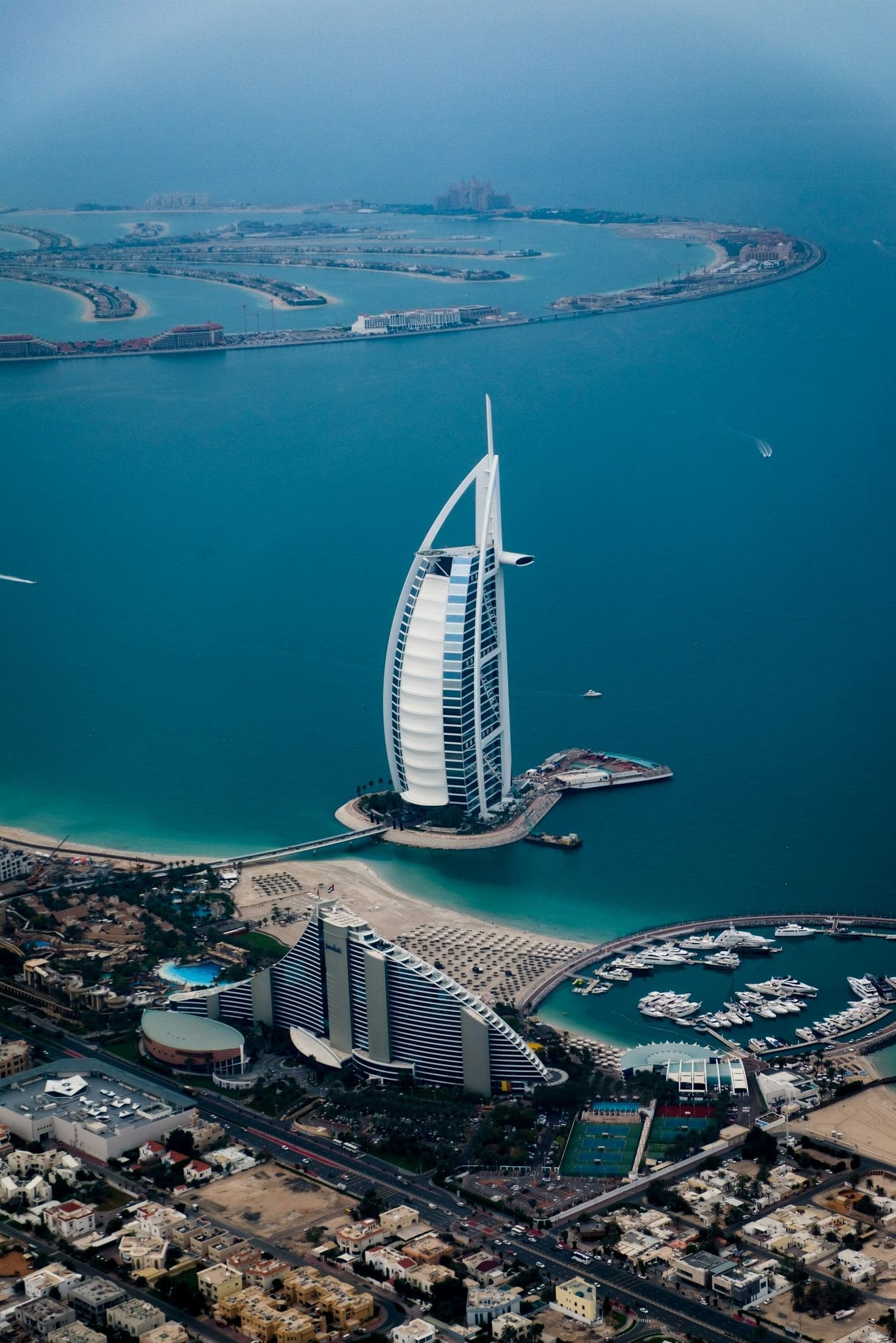 The Gulf coastline of the United Arab Emirates